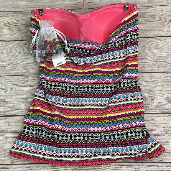 NWT Anne Cole Tankini Top - BRIGHT COLORS - Picture 10 of 10